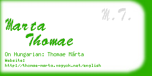 marta thomae business card